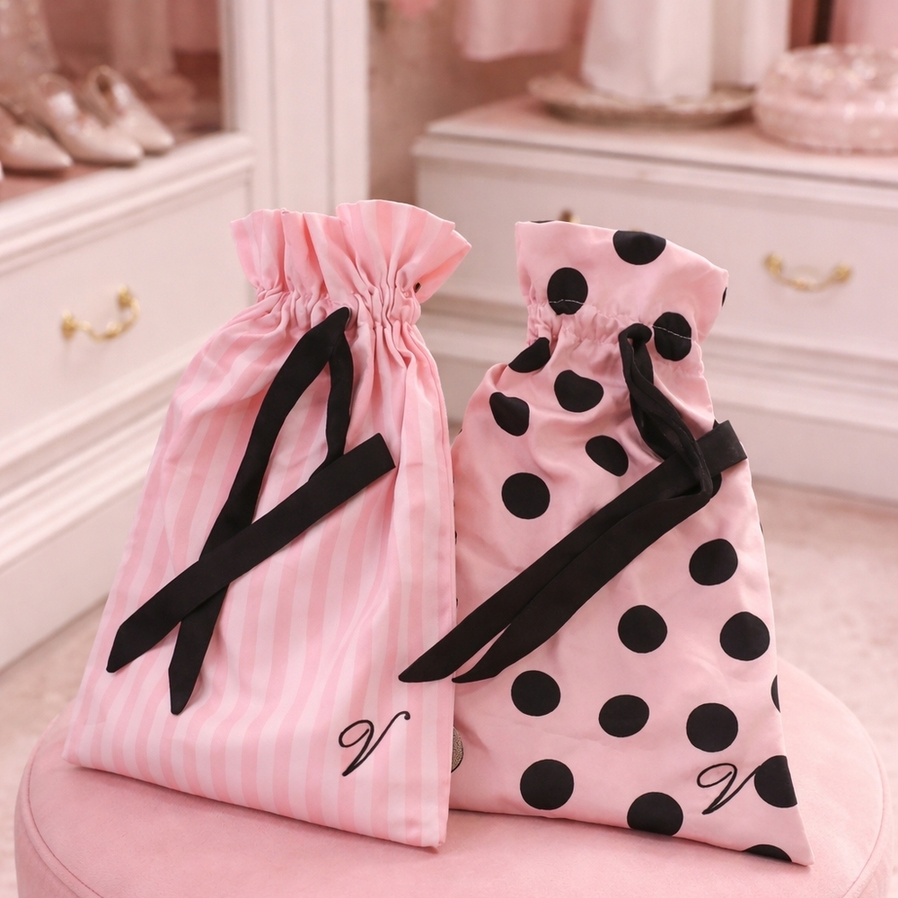 2 Victoria's Secret Empty Slipper Bags